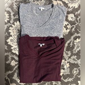 Lucky Brand Deep Red Knit Top